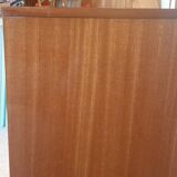 Commode en bois vernis, années 80