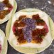 5 assiettes en barbotine