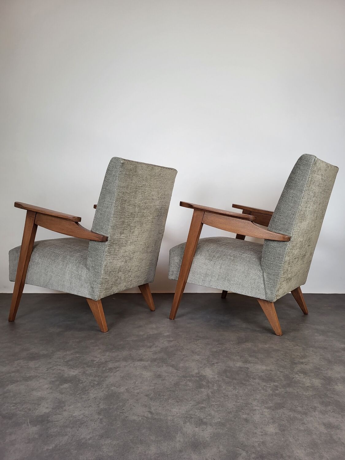 2 restored Scandinavian armchairs, 1960