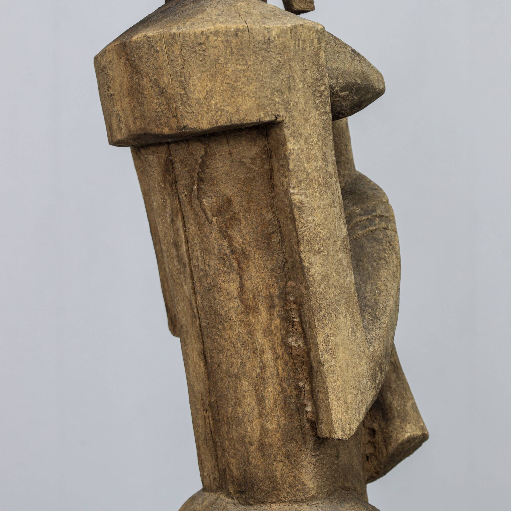 Hand-carved Dogon style female sculpture, Africa, 1970s