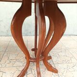 Brutalist table in solid oak