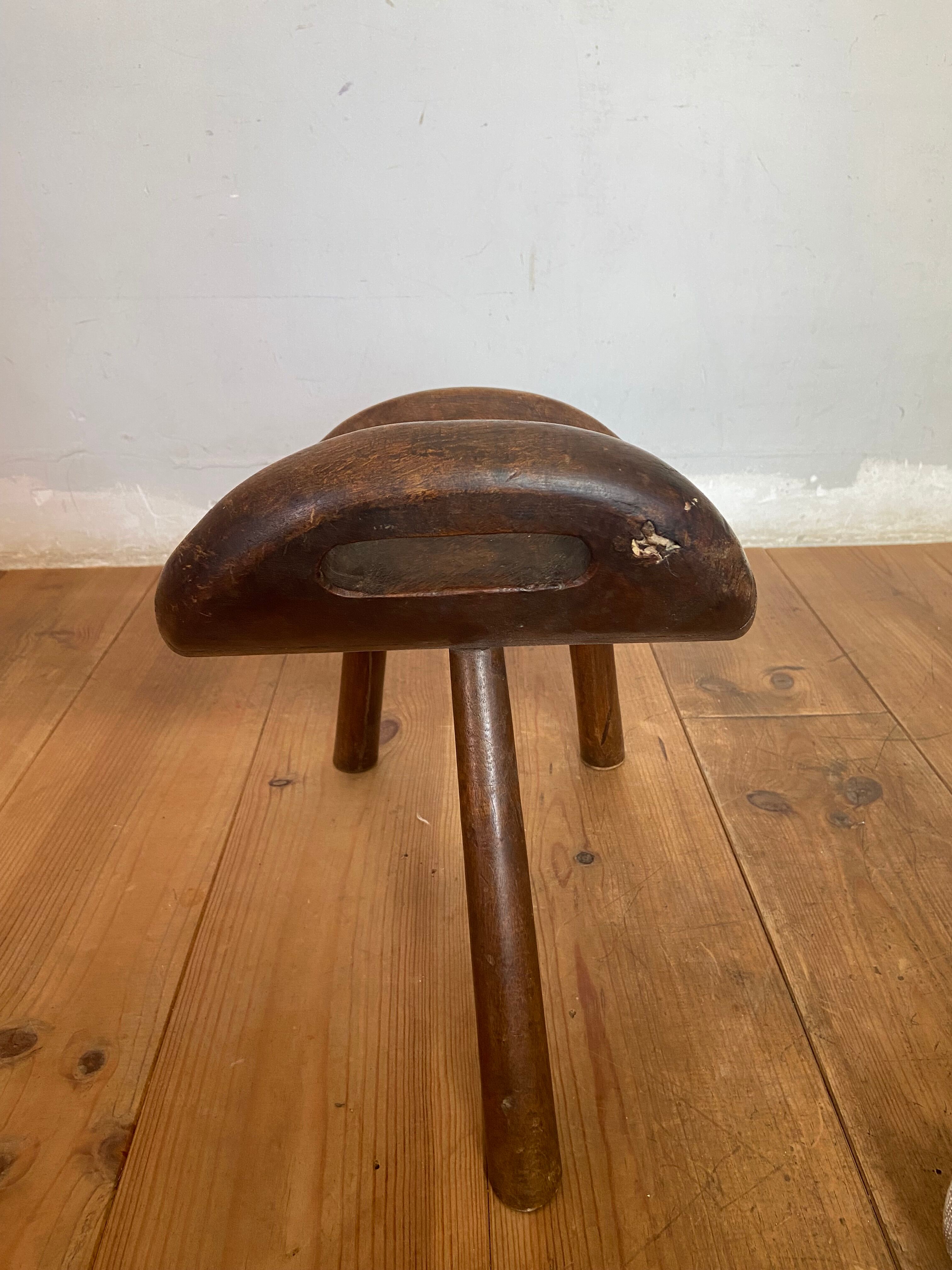 Savoyard milkman's brutalist stool