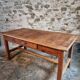 Antique French farmhouse dining table – Walnut work table, late 19th century