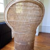 Emmanuelle rattan armchair