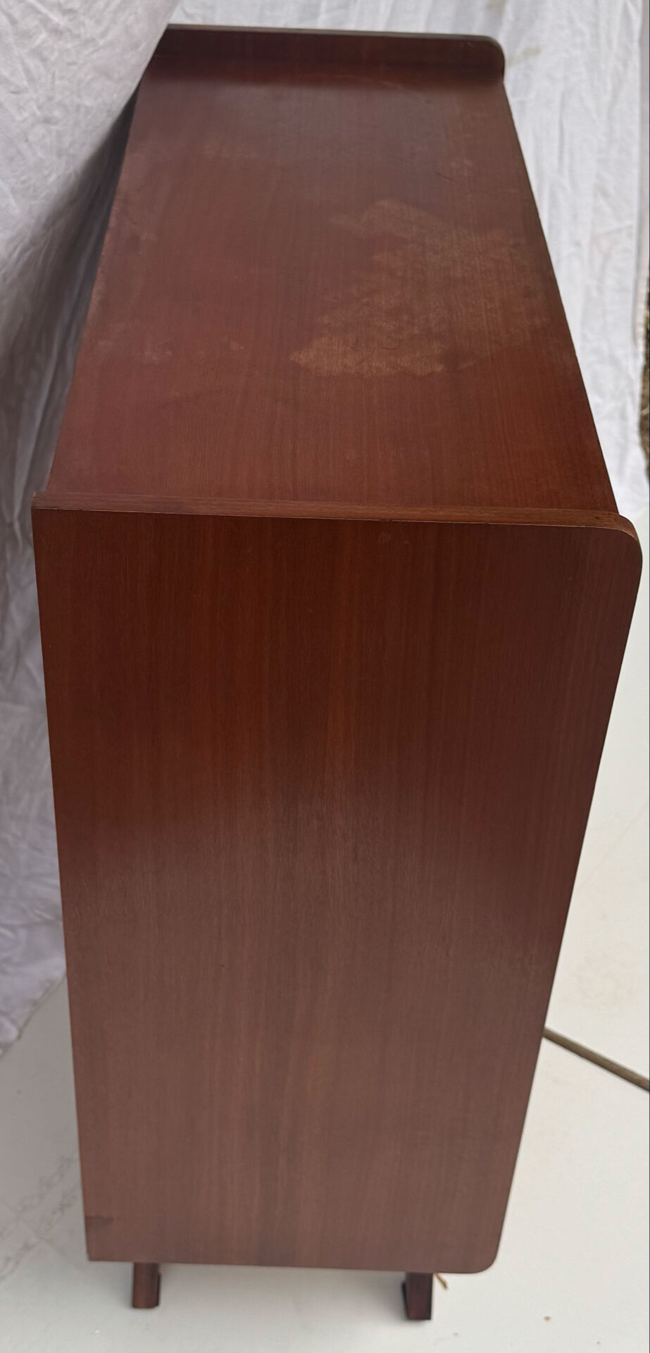 Vintage shoe cabinet with tapered legs