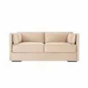 Sofa HAGA beige velour, Scandinavian design