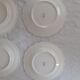 4 Plates made of GIEN camaieu blue central pattern and rinses model ROUEN