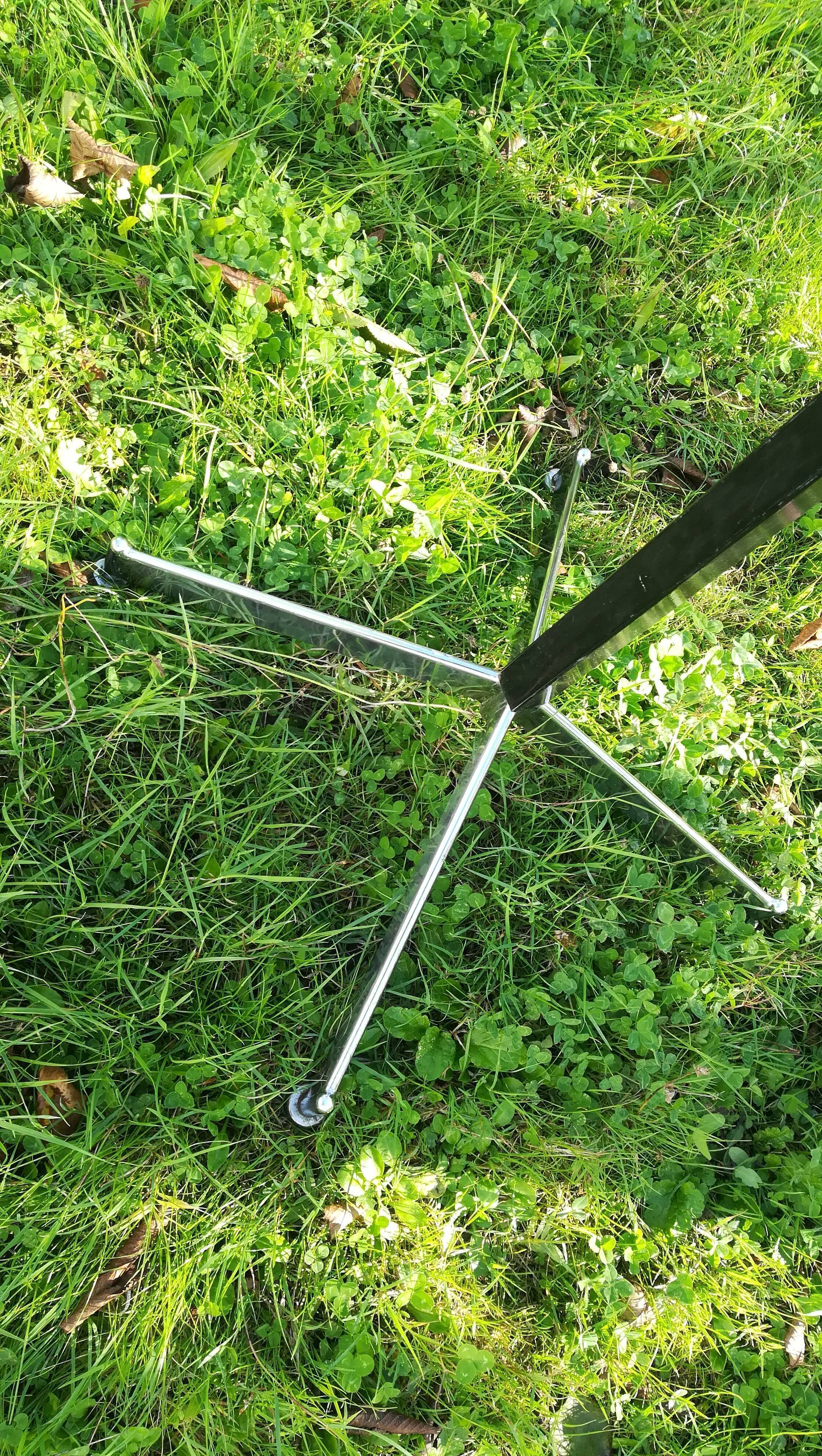 Coat rack on stainless steel stand year 70/80