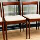 4 chaises Scandinave 1960