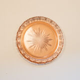 Plat en verre rose