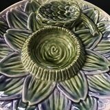 Two artichoke earthenware plates