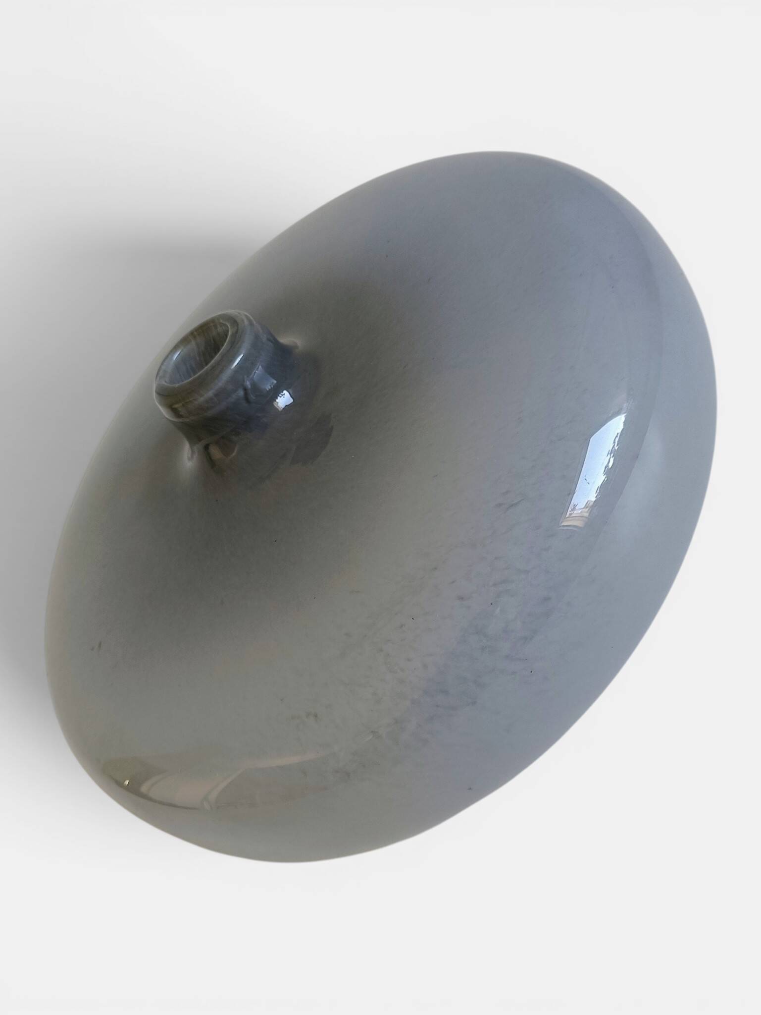 Vase en verre fumé Murano italien moderne / minimaliste, Italie, années 1970