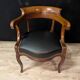 Restoration walnut office chair