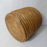 large straw basket banneton folk art