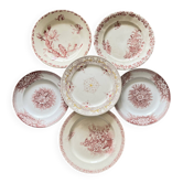 Assiettes dépareillées 