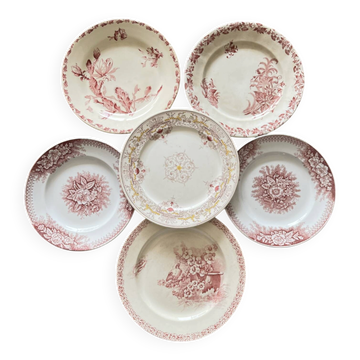 Assiettes dépareillées 