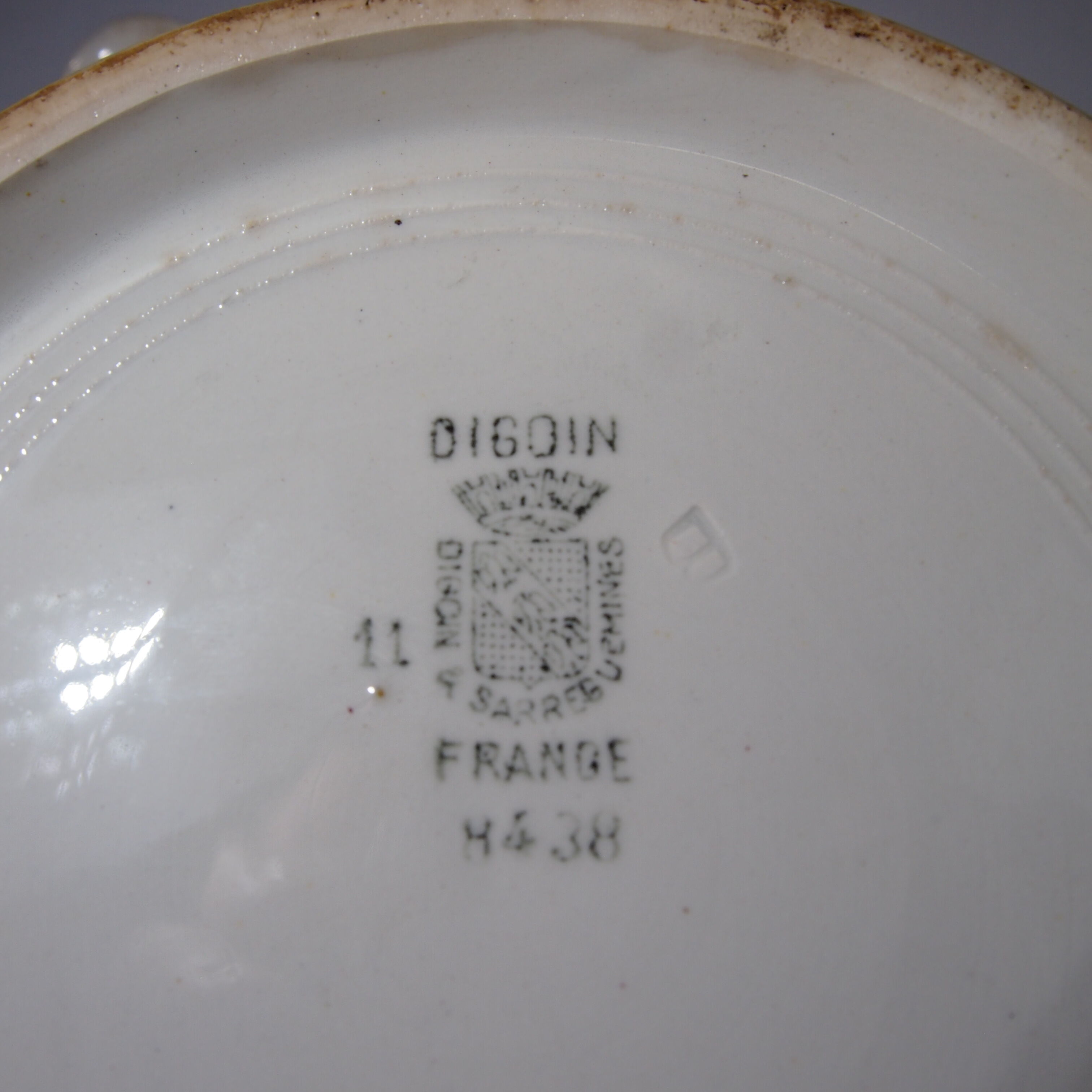 Soupière Digoin France vintage Sarreguemines