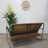 Two-Seater Tubular Lounge Piece, 1970s, Czechoslovakia