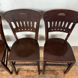 Series of 4 vintage Luterma bistro chairs 1920-1930