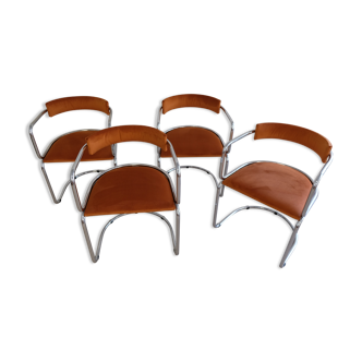 4 fauteuils Victoria par Renato  Zevi