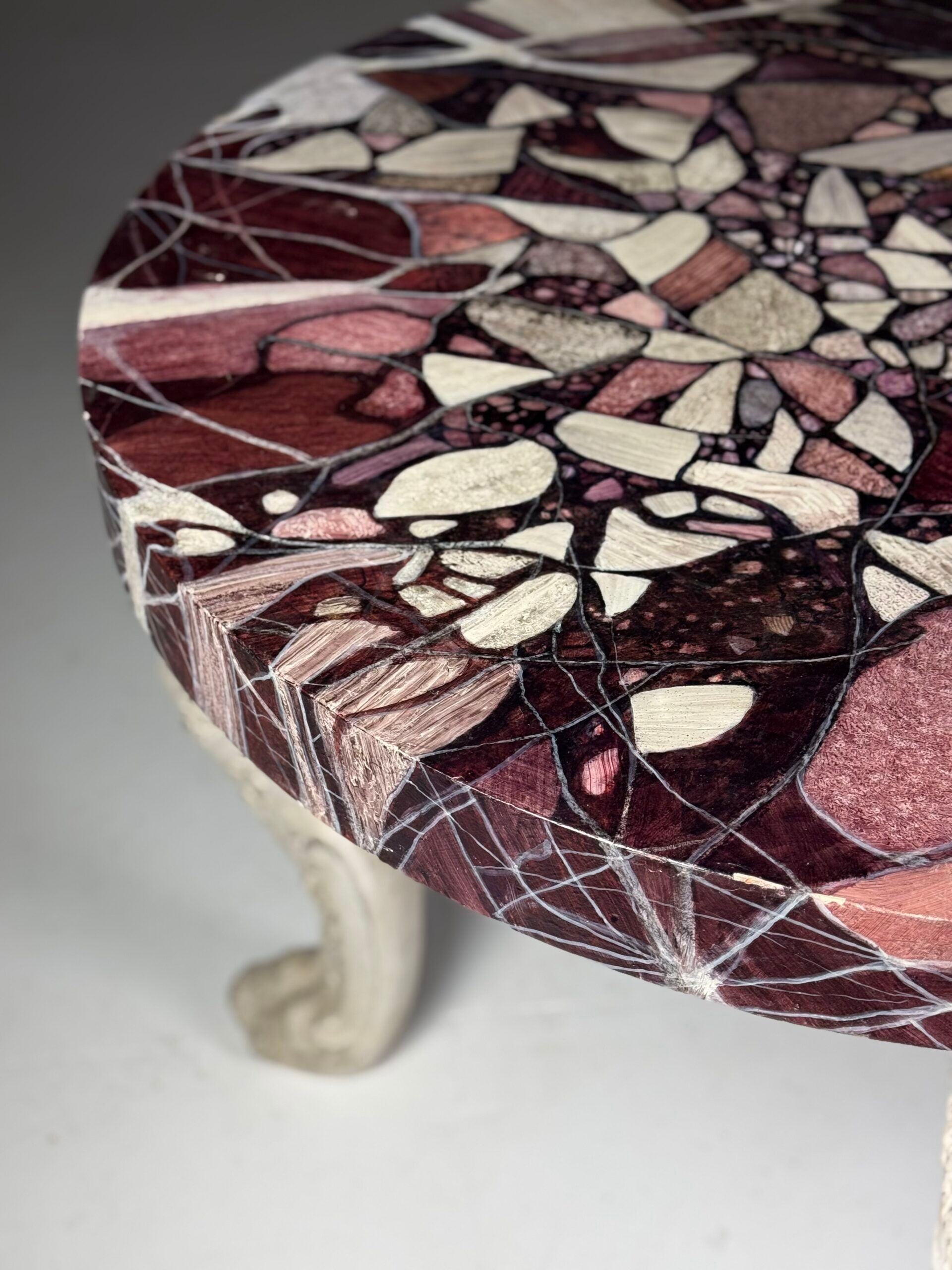 Grand tour style centre table faux marble