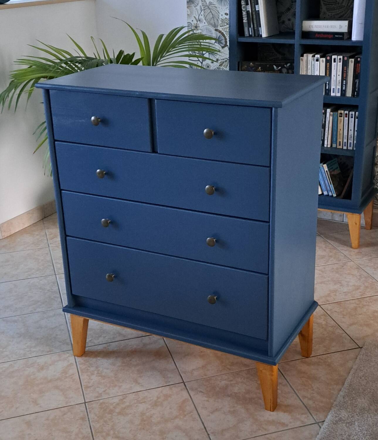 Rød Sødgren blue ganne chest of drawers