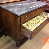 Empire dresser 3 drawers and grey marble tray