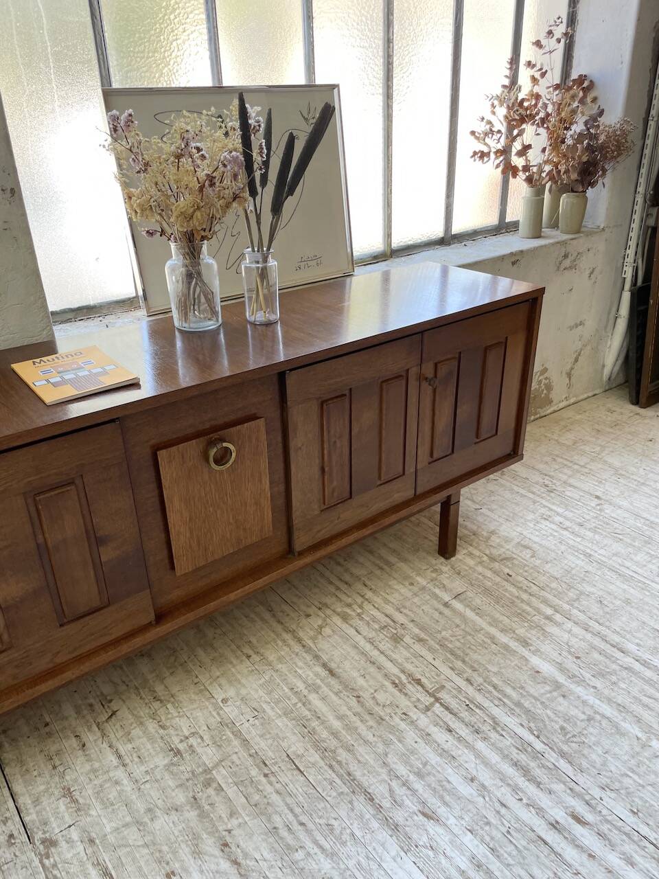 1950s modernist oak sideboard