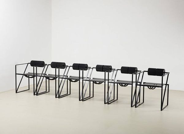 Ensemble de 6 chaises Seconda 602 de Mario Botta pour Alias Italie 1982