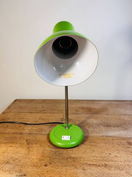 Vintage apple green desk lamp