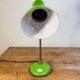 Vintage apple green desk lamp