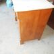 Empire dresser in cherry and white marble