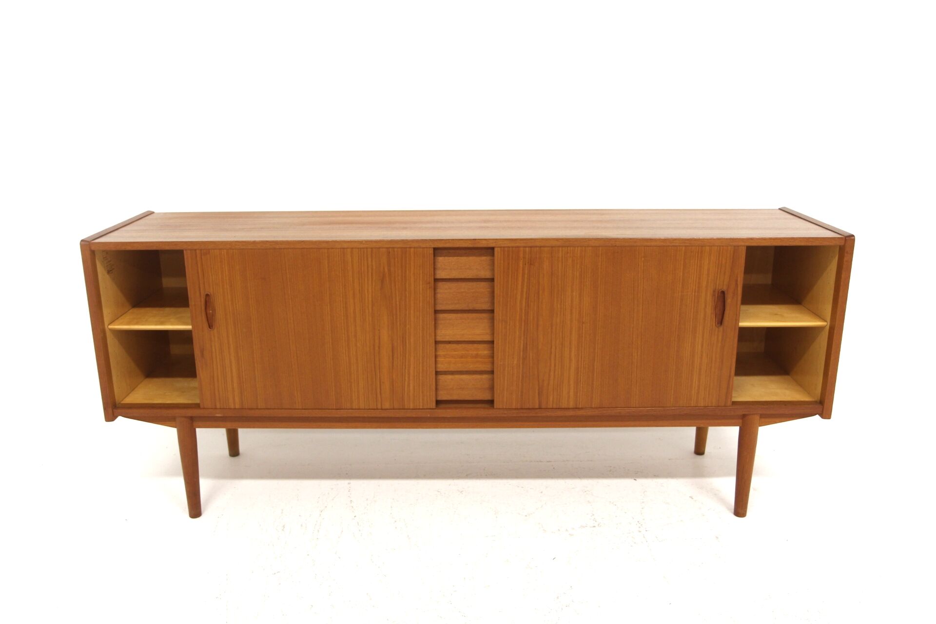 Scandinavian teak sideboard "Trio", Nils Jonsson, Troeds, Sweden, 1960