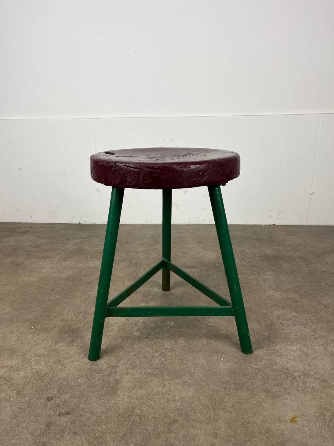 Industrial loft style tripod stool