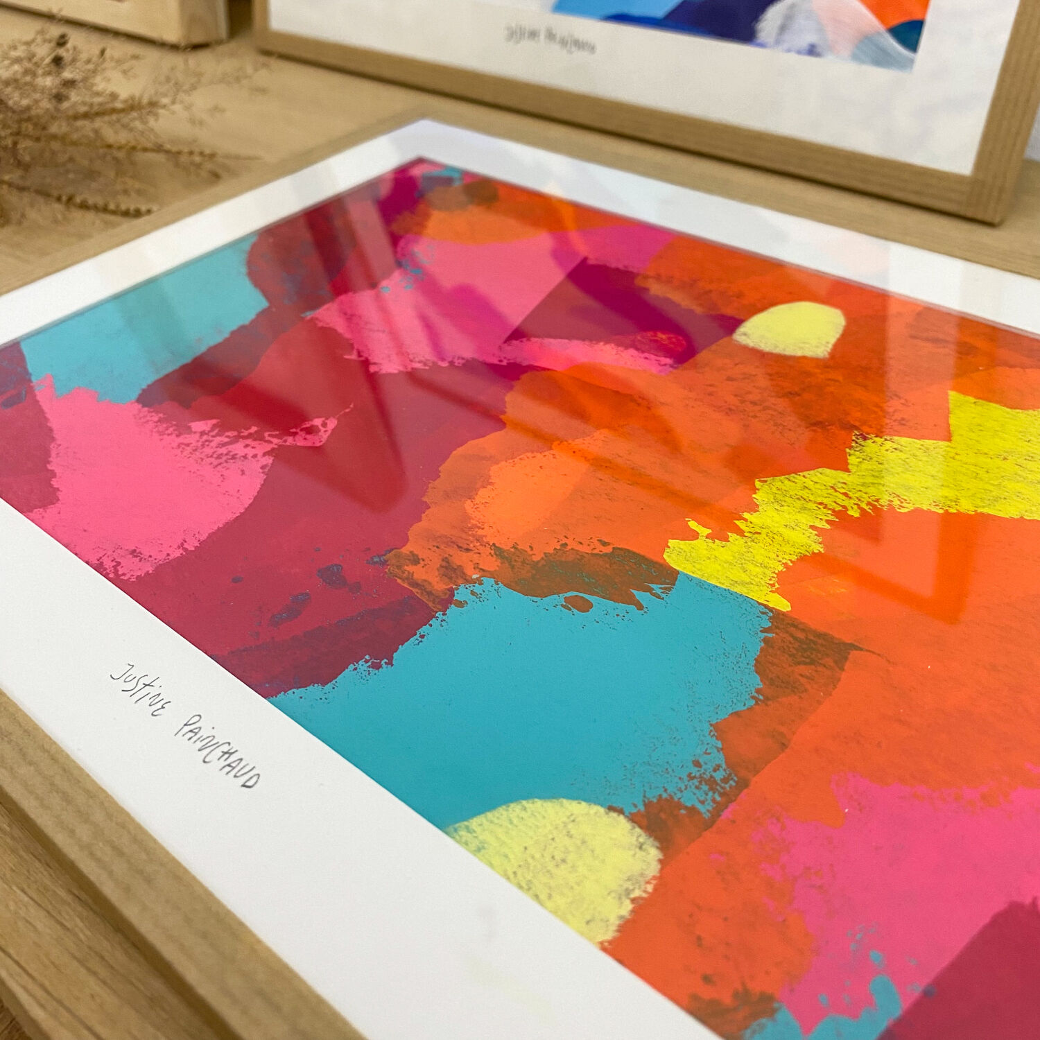 Original painting under glass "Wandering"