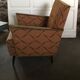 Set of 2 mid-century armchairs in walnut, brown colour - 1950s