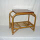Rattan bedside table from the 1950s