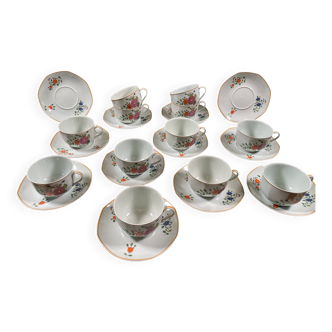 Limoges Raynaud tea service – 12 cups – Vintage 1960s/70s