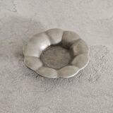 Vintage Swedish Modern Pewter Floral Dish by Estrid Ericson, 1920s