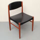 Set of 4 danish dining chairs in teak