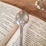 6 small spoons, silver metal 5gr, mix of 2 models, art nouveau style