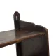 Vintage wooden wall shelve rack in oak brutalist minimalist design