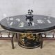 Table à manger ovale vintage chinoise / table orientale (pierre à savon)