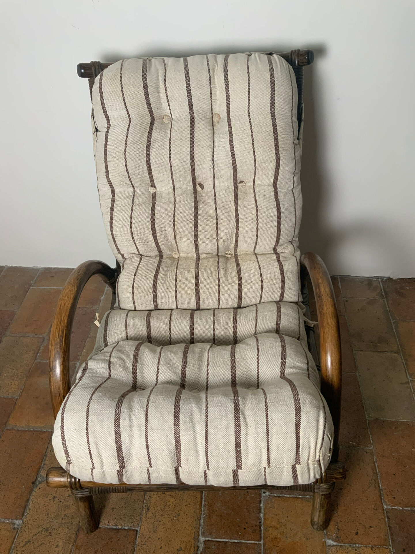 Fauteuil en rotin 1970