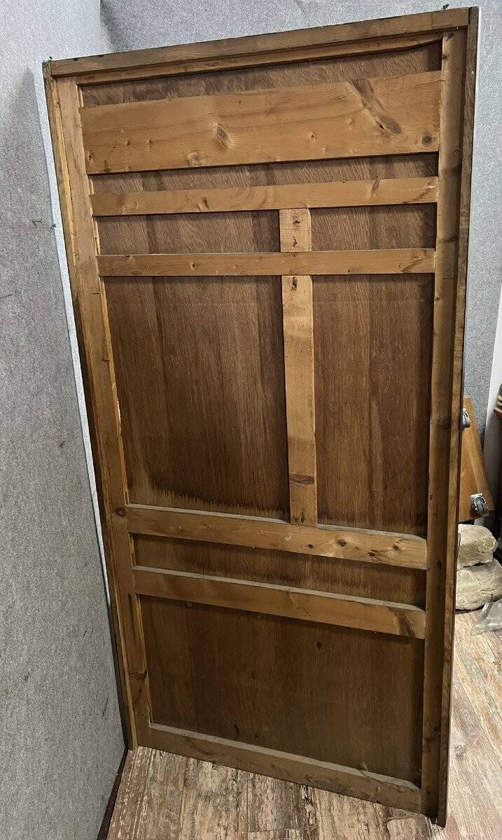 Art Deco coat rack in smoked oak