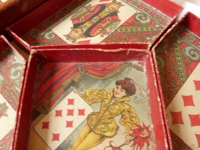 Ancient game of yellow wooden dwarf with pawns