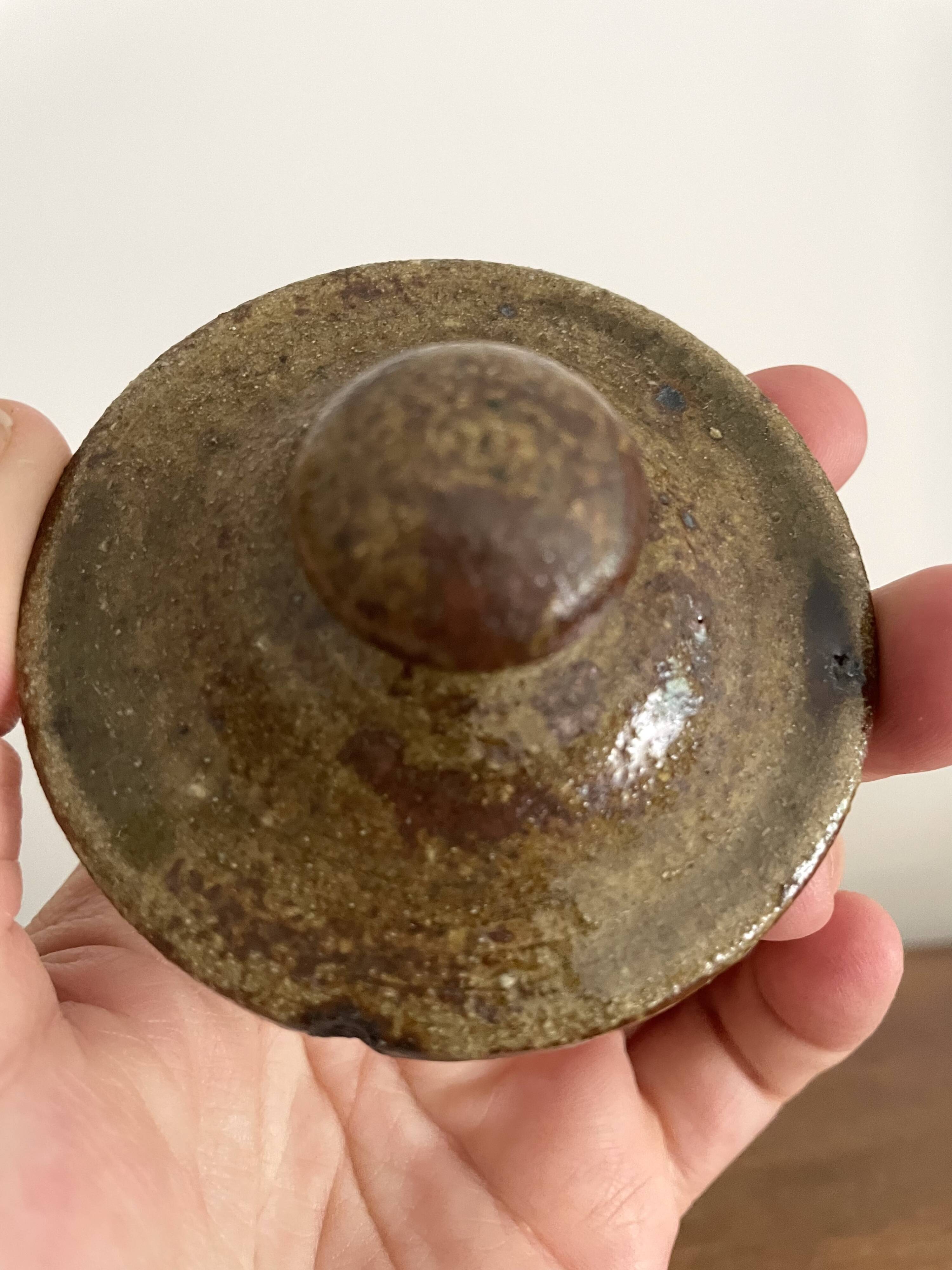 Théière avec 2 tasse à café en grès design vintage