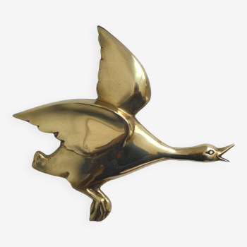 Brass Wall Goose