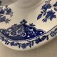Saucière en faïence bleue et blanche Gien 1960