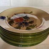 Lot de 8 assiettes  à dessert  St Clément  vintage